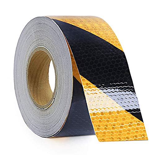 Reflective Tape Fluorescent Yellow 0.5X10Waterproof SelfAdhesive Trailer Reflector Tape