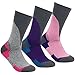 YUEDGE Women's Hiking Trekking Walking Wicking Anti Blister Cushion Padded Crew Medium Socks