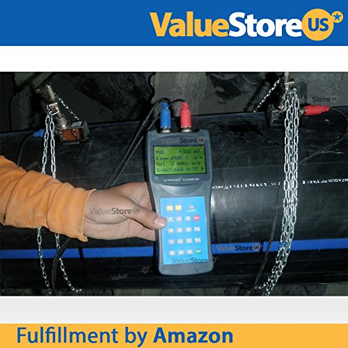 Portable Digital Ultrasonic Flow Meter USF-100 with S Transducers for Pipes from 0.76 to 3.9 inch (20 to 100 mm) & from -40°F to 320°F (-40°C to 160°C).