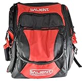 Salient Helix Large Disc Golf Bag (25-35 Disc Capacity) (Red/Black)
