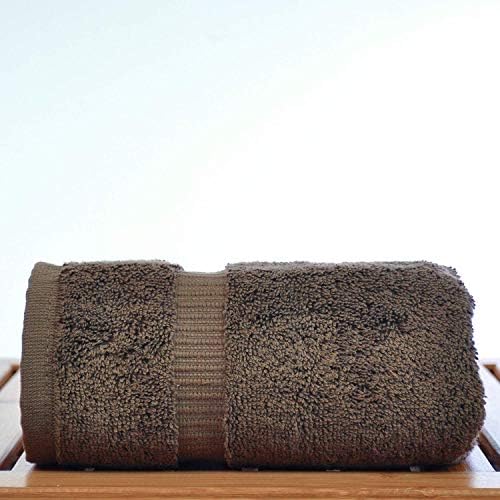 AaKouton 900 GSM Bath Towels, Egyptian Cotton, Extra Large(40 x 60 inch)(102 cm x 153 cm) (Dark Brown)