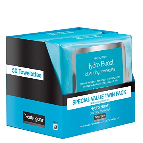 Neutrogena HydroBoost Facial Cleansing & Makeup Remover Wipes with Hyaluronic Acid Pricepulse