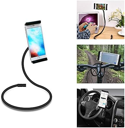Hand Free Cell Phone Holder Accessories - iPad Phone Holder -Mobile Phone Stand Mount For Car Headrest,Desktop,Kitchen(One Longer Arm Holder)