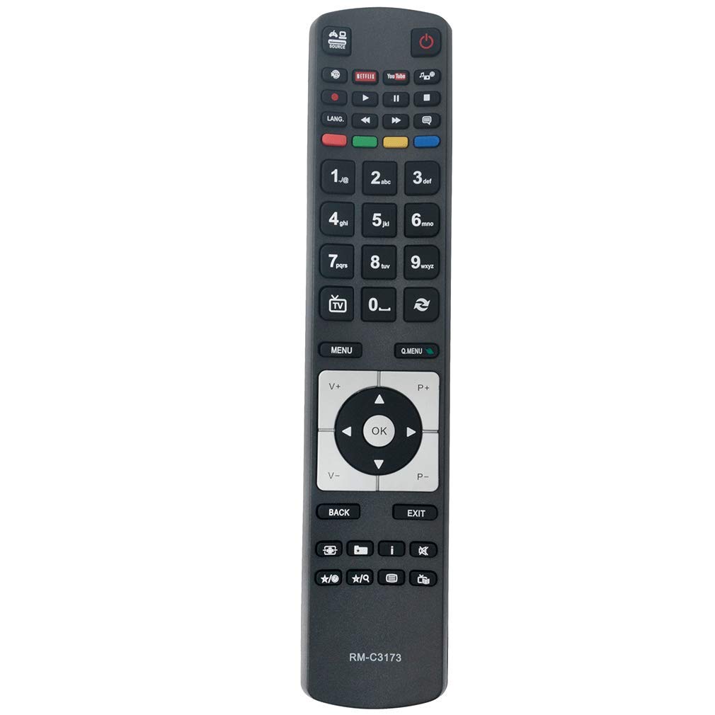 VINABTY RM-C3173 Remote Control Replaced for JVC LED LCD smart hd Plasma TV 48HBT62U 32HXT16U 43HB6T62U 50HYT62U L