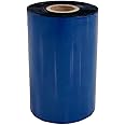 AVG Packaging Supplies Thermal Transfer Ribbon Roll Printer Ink 24 Rolls – Bulk Black Standard Resin-Enhanced Wax Ribbons (4.33" x 1476'/110mm x 450m) – (24 Rolls)