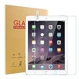Glass Screen Protector for New iPad 9.7 2017/2018, SENGBIRCH 9H Hardness Tempered Film for iPad 5th / 6th Generation, iPad Air 1, iPad Air 2, iPad Pro 9.7.