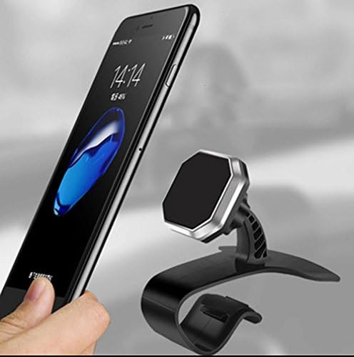 Car Phone Mount ,Dashboard Phone Holder Cradle with Strong Magnetic 360 Rotation and Adjustable Ball-Head Design for iphone X 8 Galaxy Note 8 GPS and Tablet Device.