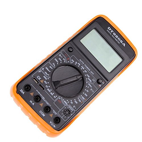 DT9205A Handheld LCD Display Digital Multimeters DMM with AC/DC AmpVolt Resistance Capacitance Test