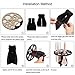 Becoyou Makeup Brush Holder 14 Mix Hole Drying Rack Organizer Cosmetic Shelf Tool, Black