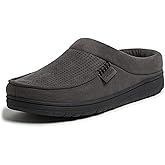 Dearfoams Men’s Brendan Indoor/Outdoor Breathable Memory Foam Clog House Shoe with Wide Widths Slipper