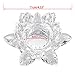 OwnMy 4.5 Inch Crystal Lotus Candle Tealight Holder, Glass Candle Lamps Holder Night Light Candlestick with Gift Box for Altar windowsill Home Decor Christmas Wedding Party (4.5 Inch Clear)