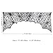 OurWarm Halloween Black Lace Spiderweb Fireplace Mantle Scarf Cobweb Cover for Halloween Door Window Decorations, Spooky Festive Party Supplies 74 x 35 Inch
