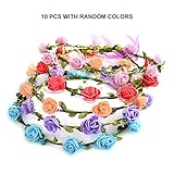 Grab Bag : Set of 10 Mix Color Mini Flower Crown Headband /Halo/coachella /Edc /Hippie Flower Headband /Garden Party / Wedding
