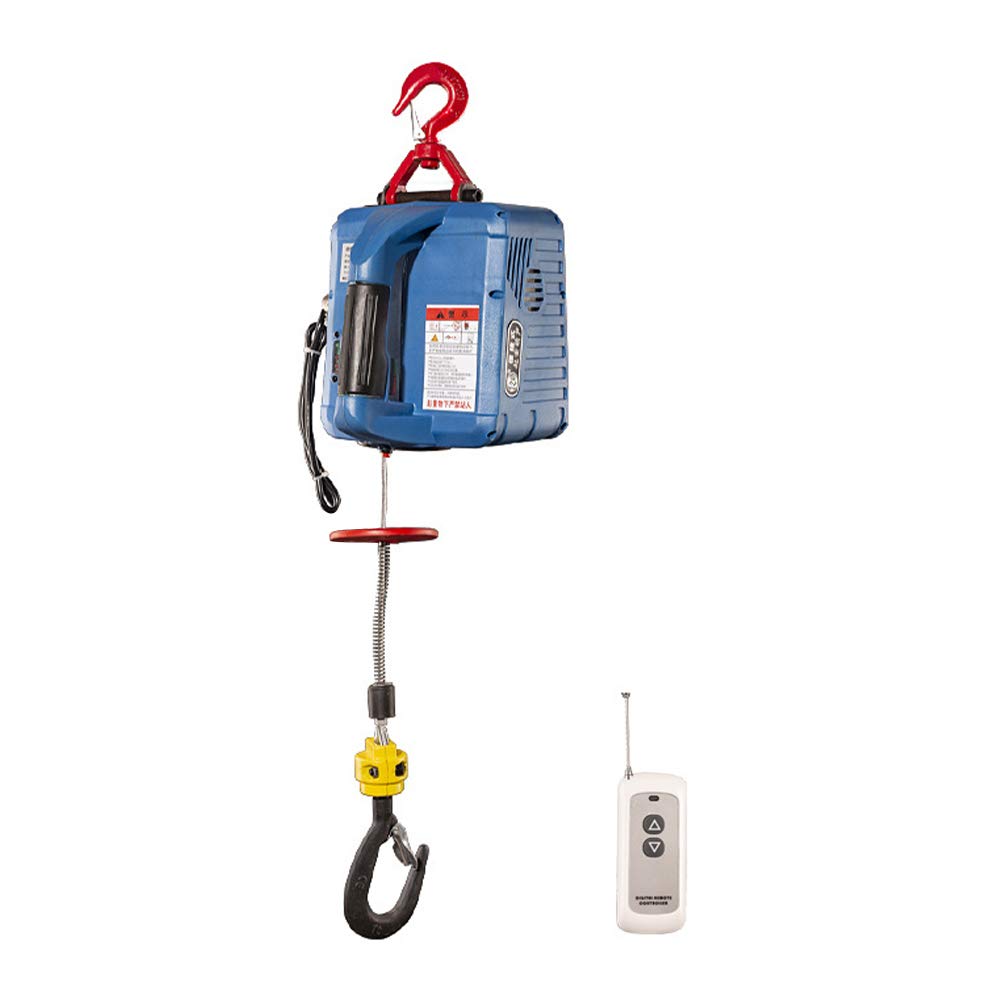 Remote Control Pulley System Kacsoo Electric Hoist Winch 1100lb Wireless Remote Control 7.6m/25ft ...