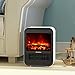 PuraFlame 1250W Clara White 9-Inch Mini Portable Electric Heater, White