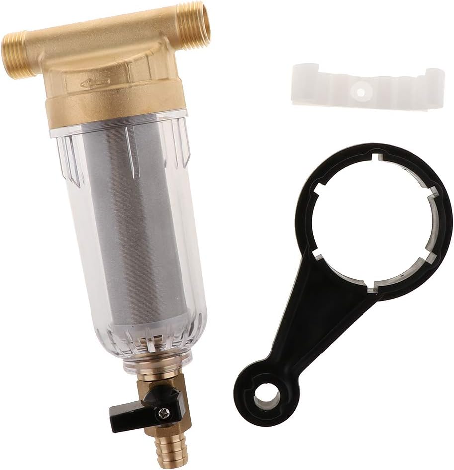 Filtro De Sedimentos 1 Pulgada - Prefiltro Reutilizable 50 Micras, Para Agua Cocina/Baño