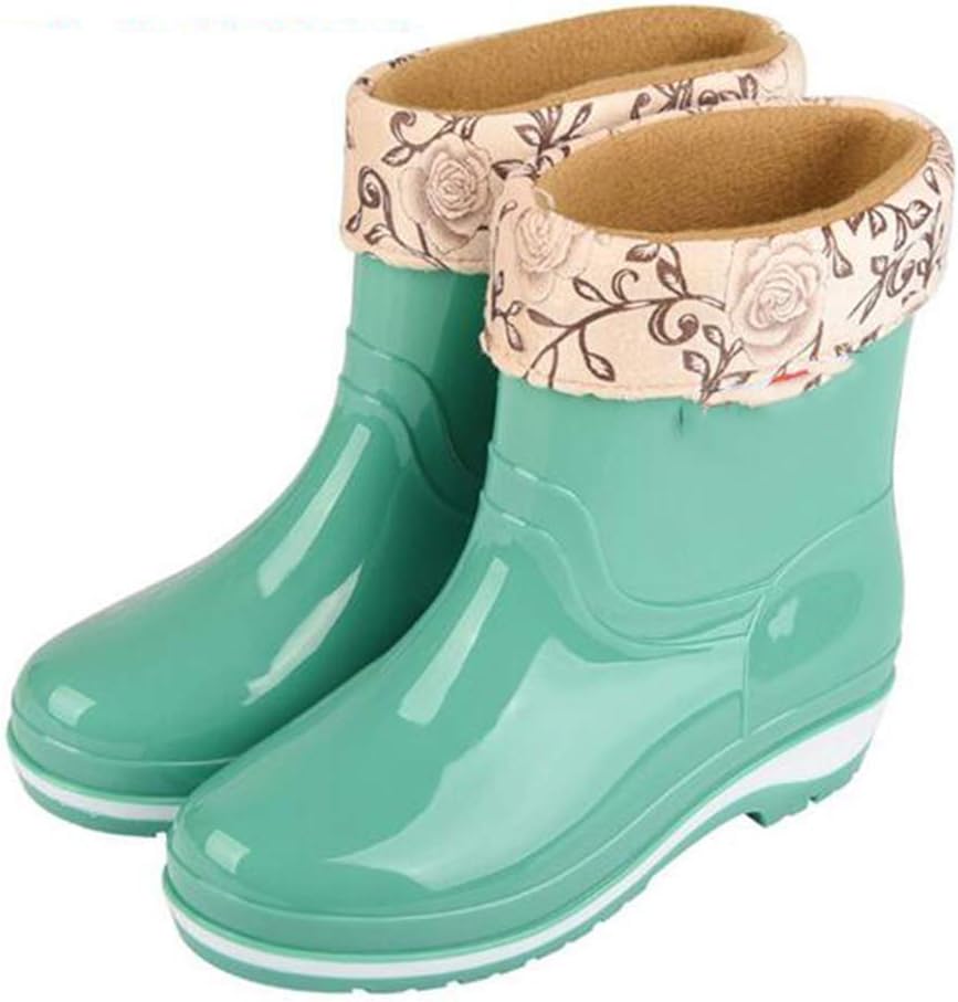 green short rain boots