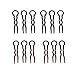 yueton Pack of 12 Office Lady Style Magic Simple Fast Spiral Hair Braid Twist Styling Tool Clip Pin