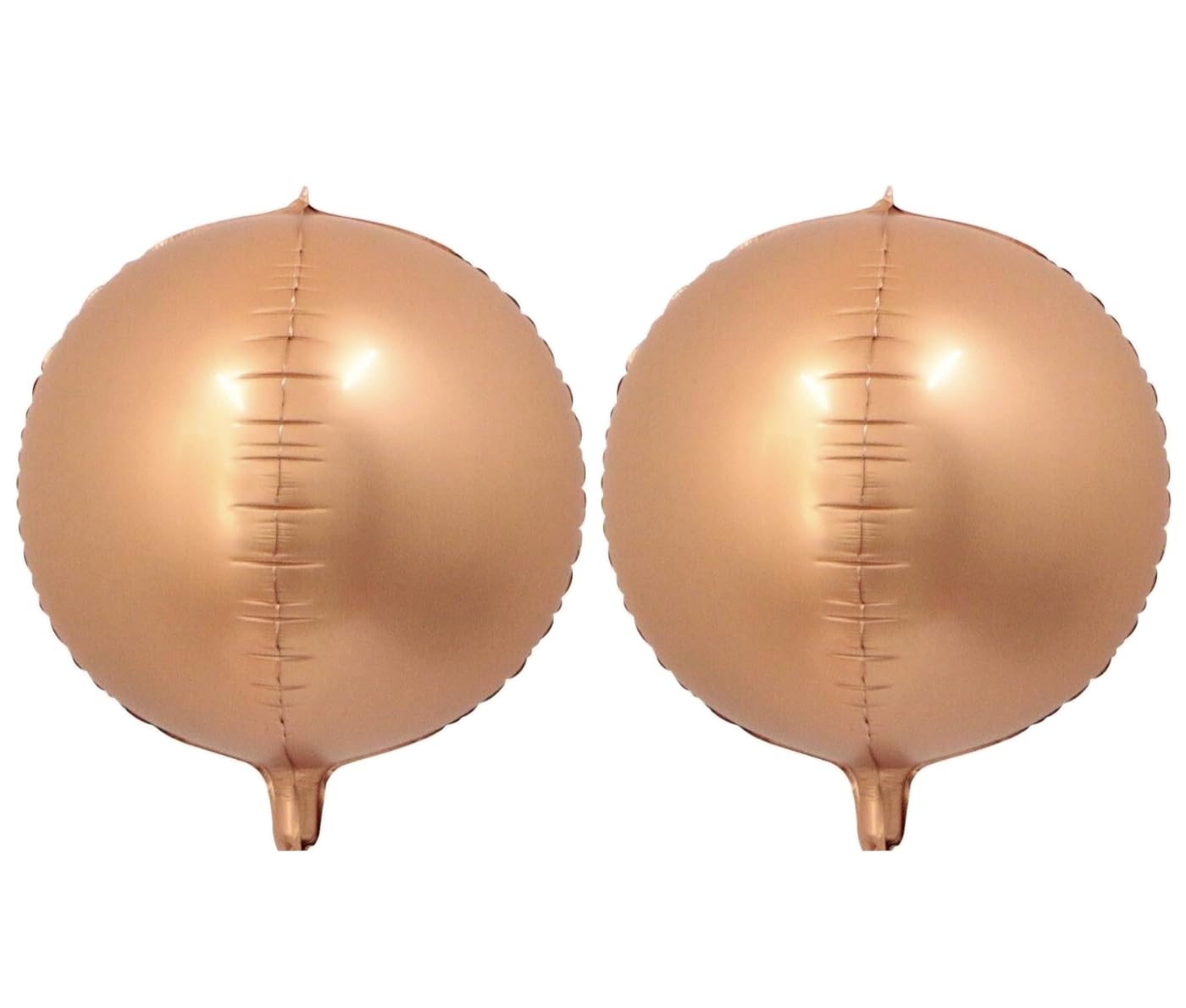 Metallic Rose Gold 4D Foil Balloon, 55cm (2 pack) — image 1