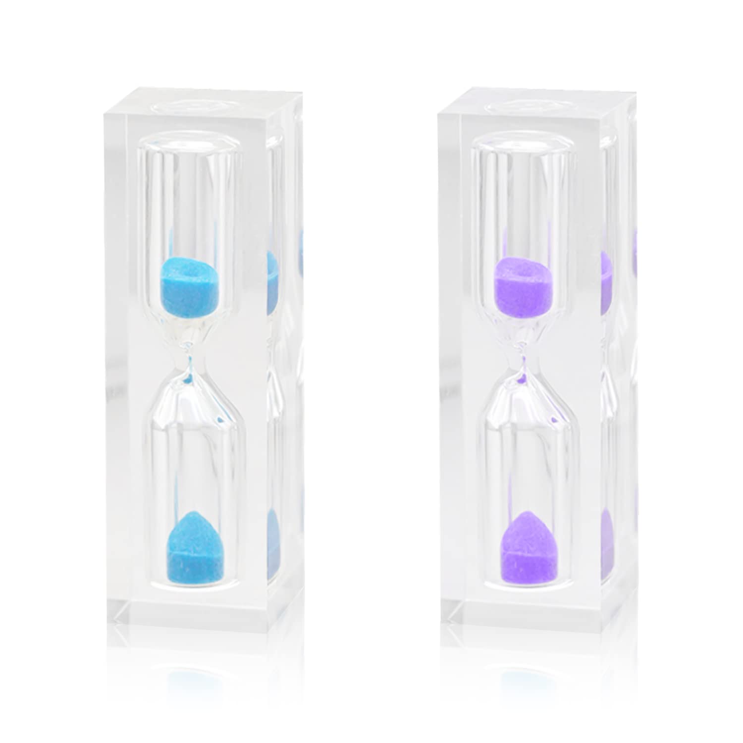 2 Children's Hourglasses, Timer Toothbrush Hourglass, 3-Minute Hourglass Timer, Colorful Hourglass, Creative Hourglass Decoration For Living Room, Bedroom, Office Desk