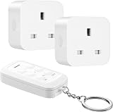 DEWENWILS Remote Control Sockets 100ft Range 2 Sockets 13A 3120W UHRS103A
