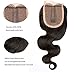 BLISSHAIR 100% Virgin Human Hair Lace Closure 3,5 X 4 Middle Part Body Wave (14inch)