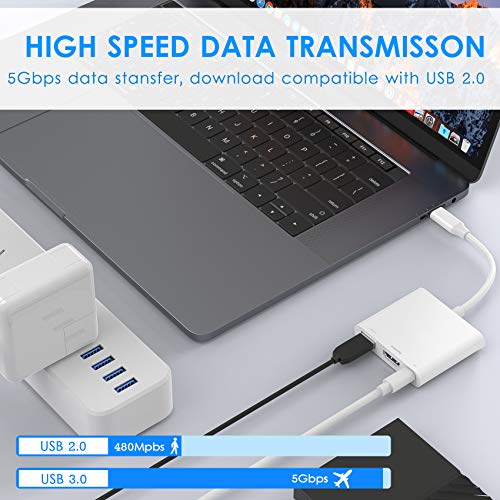 MASON USB C to HDMI Multiport Adapter with USB 3.0, PD Charging Port, for MacBook Pro/Air/iPad