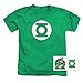 Popfunk Juvenile Green Lantern Logo T-Shirt & Stickers - Green - Size 5/6