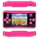 HigoKids Handheld Game Console for Kids Portable Retro Video Game Player Built-in 182 Classic Games 2.5 inches LCD Screen Family Recreation Arcade Gaming System Birthday Present for Children-Rose Red