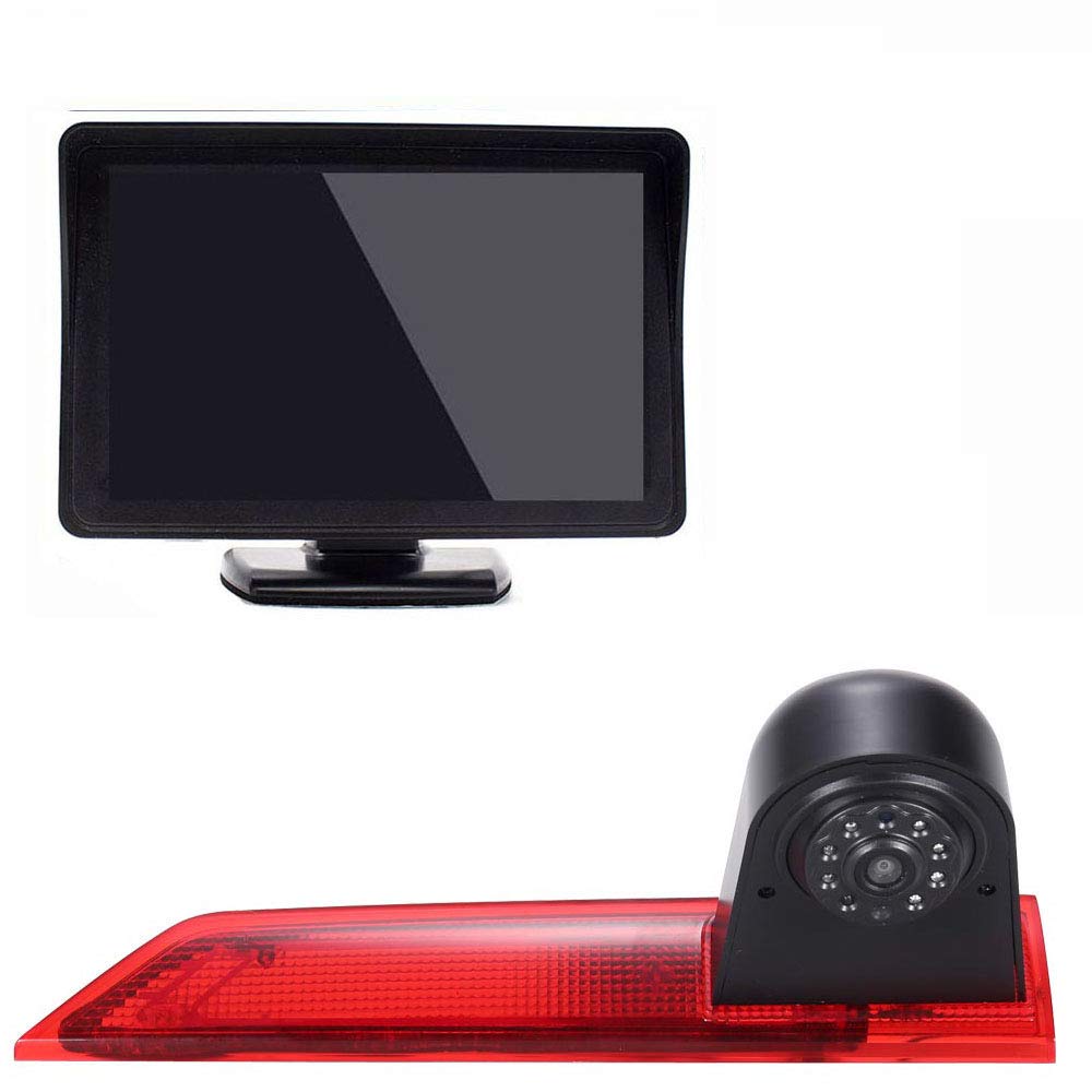 〔4.3 '' TFT LCD Monitor + 12mm CMOS Lens Camera〕 Brake Light Car Roof Rear Camera for Ford Transit Custom 2012-2016