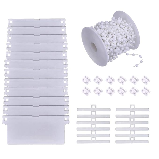 QUTAWAYLA Vertical Blind Set Vertical Blind Repair Kits 12 Pcs Bottom
