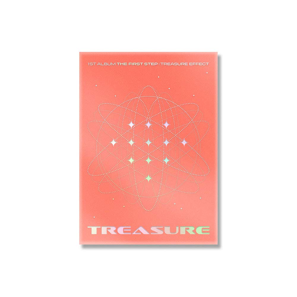 MUSIC & NEW TREASURE - THE FIRST STEP : TREASURE EFFECT (Vol.1) Album+Pre-Order Benefit+Double-Side Folded Poster+Extra Photocards Set (ORANGE ver.)