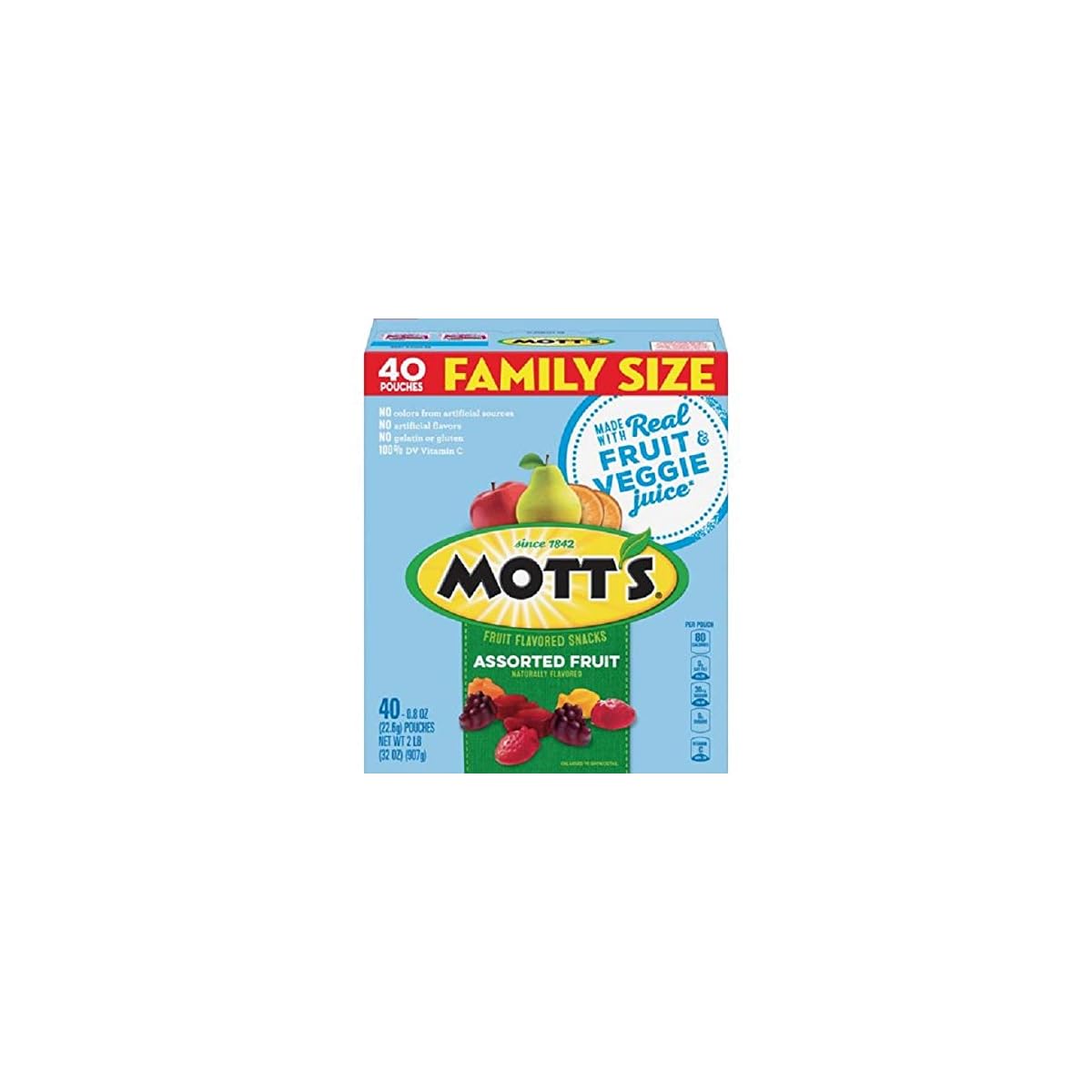 Mott’s Medleys, Assorted Fruit Snacks, Gluten Free, 32 oz Natural