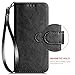 Samsung Galaxy J2 Core Case,Galaxy J2/Galaxy J2 Dash/Galaxy J2 Pure/J260/J2 Shine Phone Case w Screen Protector Kickstand Card Slots Wristlet Crazy Horse PU Leather Wallet Case,Black