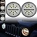 OVOTOR Jeep LED Headlights 7 inch Round Halo Headlamp 63W with Hi Lo Beam Amber Turning White DRL Snowflake Style for Jeep Wrangler JK TJ LJ CJ Rubicon Sahara Hummer H1 H2