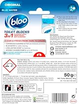 Bloo 3in1 In-Cistern Toilet Blocks Original Pack of 4 Blue Freshener view 2