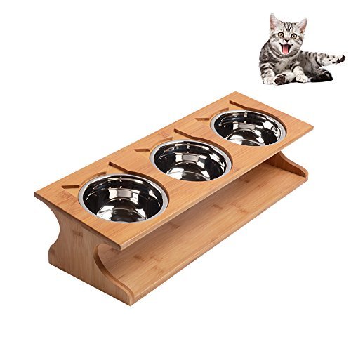 petacc Elevated Pet Bowl Raised Dog Cat Bowls Stainless Steel Bowl for Cats Eco-Friendly Dog Bowls a - //medicalbooks.filipinodoctors.org