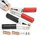 Insulated Alligator Clips Durable Heavy Duty Black & Red Boot Metal Spring Loaded Truck Car Battery Electric Test Clips Lead Probe Alligator Clamps (600A 2-PACK)