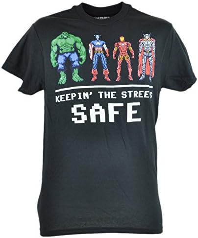 Marvel Comics Avengers Keepin The Streets Safe Digital Tshirt Heroes Tee Small