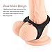 Utimi Cock Love Rings Basic Penis Ring Super Stretchy with Dual Holes, Black