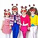 Skylety 12 Pieces Valentines Head Boppers and Red Heart Glasses for Girls Women, Heart Headbands for Valentine Party Props Accessory Holiday
