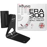 Sound Bass ERA300 Wall Mount Bracket, Tilt and Swivel, Black, Single (1pc), Compatible with Sonos ERA 300, Effortless Installation, Includes Mounting Kit