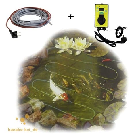 Thermo EISFREI - SET Teichheizkabel 480W / 24m + Thermo1 als Teichheizung / Eisfreihalter