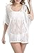CHERRY CAT Solid Oversized Beach Cover Ups Swim Beach wear Bikini Swimsuit Cover Ups Bathing Suit Cover-ups (White)