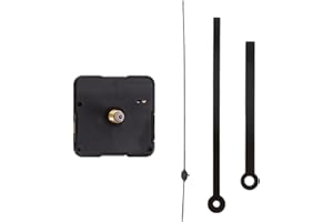 SEWCHICS Silent Wall Clock Movement Kit with 6168 Shaft Replacement and Sturdy Plastic Hands for DIY Wall