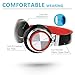 ECOOPRO® Lightweight Portable Adjustable Over Ear Stereo Earphone Headphones Headset for PC MP3 MP4 Tablet Most Smart Phone (Black/Red)