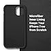 TORRAS Liquid Silicone Compatible for iPhone 11 Case 6.1-Inch, Soft Case, Full-Body Protective case with Microfiber Lining, Black
