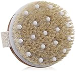 Dry / Wet Body Brush by C.S.M - Clear Dead Skin Cells While Reducing Cellulite and Toxins - Natural Bristles for Better Exfoliation
