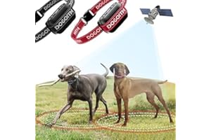 DOGOITM Wireless Dog Fence for 2 Dogs, GPS Wireless Dog Collar with 3 Correction Modes, Pet Containment System with AI Smart 