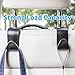MUYI 4 Pack Car Vehicle Backseat Headrest Hook Hanger Storage for Purse Backpack Grocery Bags Handbag
